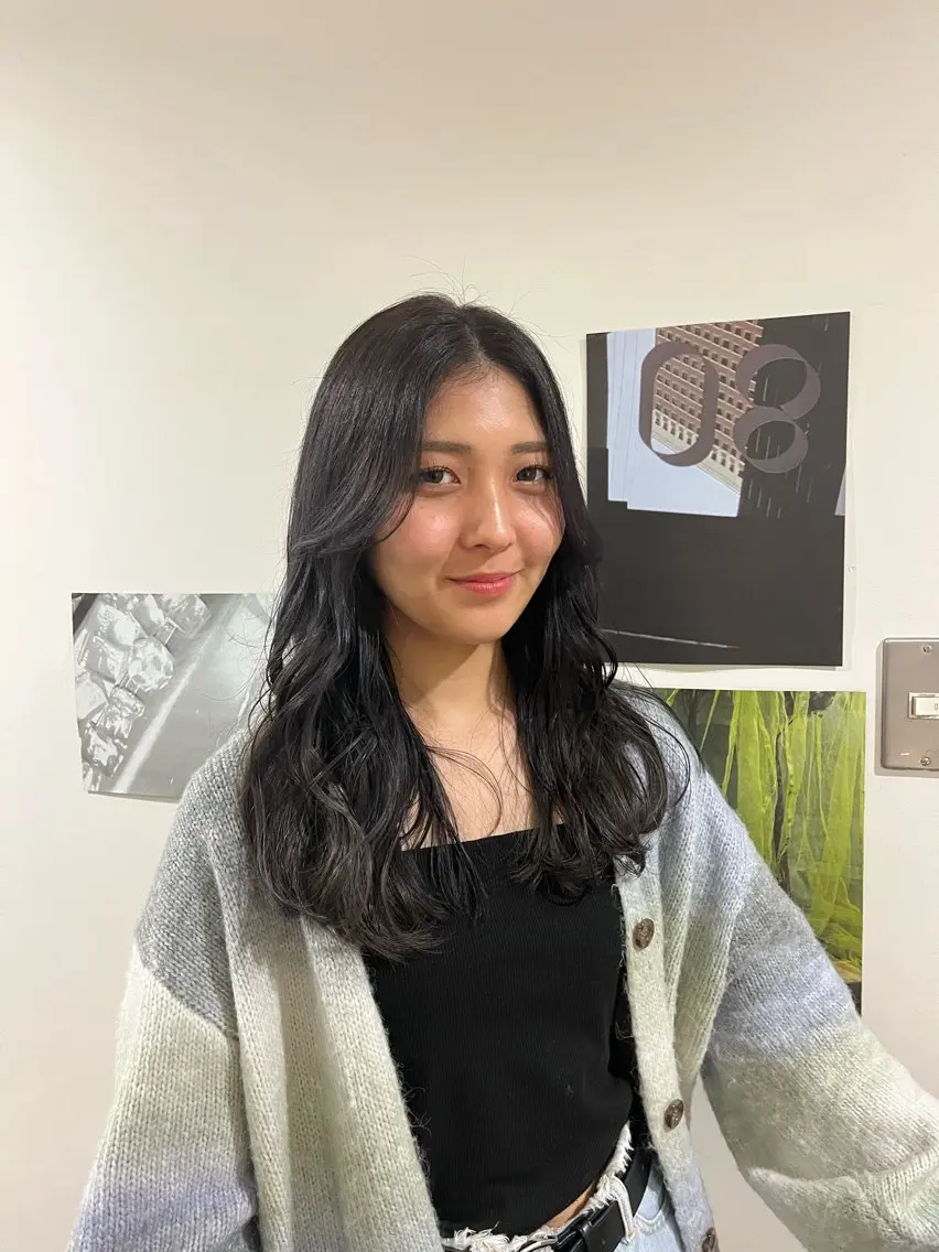 セミロング 🟡ひろの/ツヤ カラー/髪質改善🟡のヘアスタイル