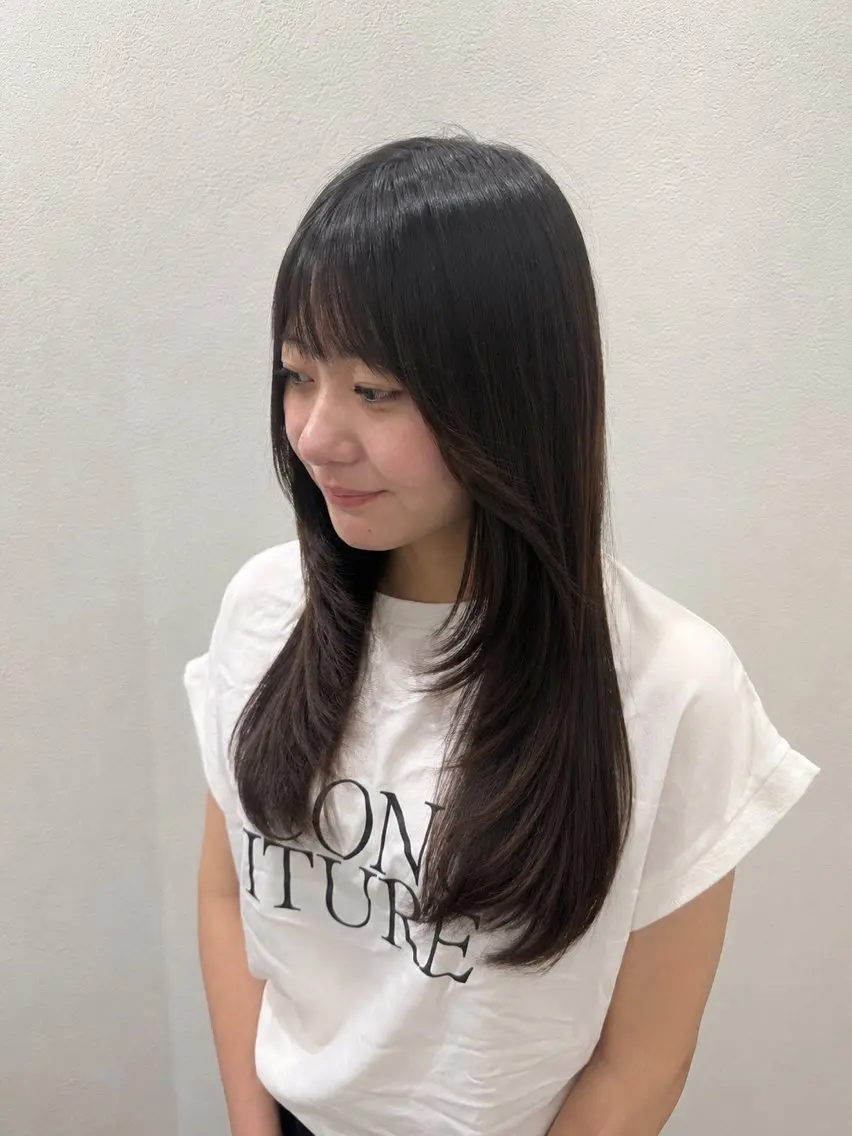ロング 根本 那菜果🌺のヘアスタイル