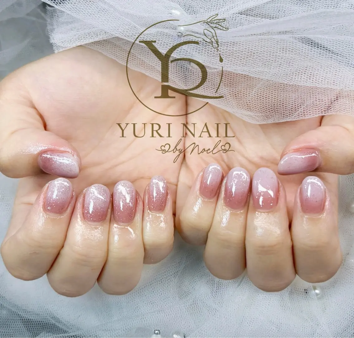 ネイル チークネイル フットネイル グラデーション 韓国ネイル 持ち込み YURI Nail NARITAのネイルデザイン