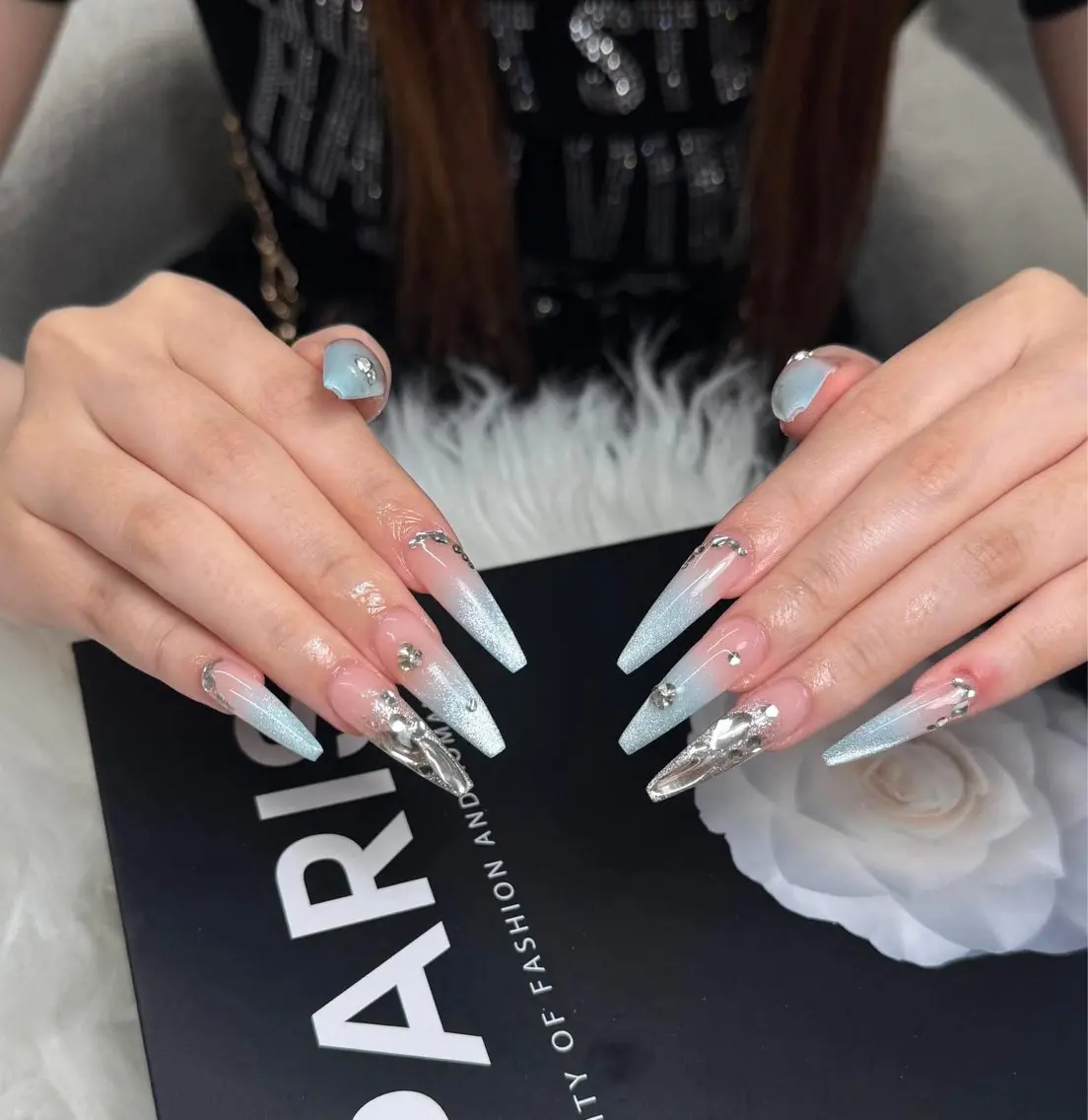 ネイル オーロラネイル チークネイル フラッシュネイル フレンチネイル ジェルネイル ハンドネイル ハンドケア Miyu Nailのネイルデザイン