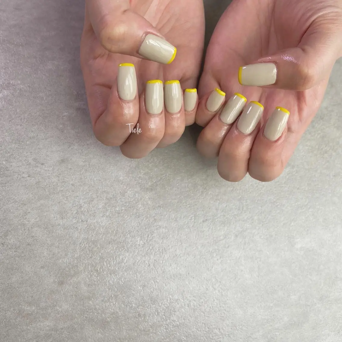 セミロング ネイル ハンドネイル tiele nailのネイルデザイン