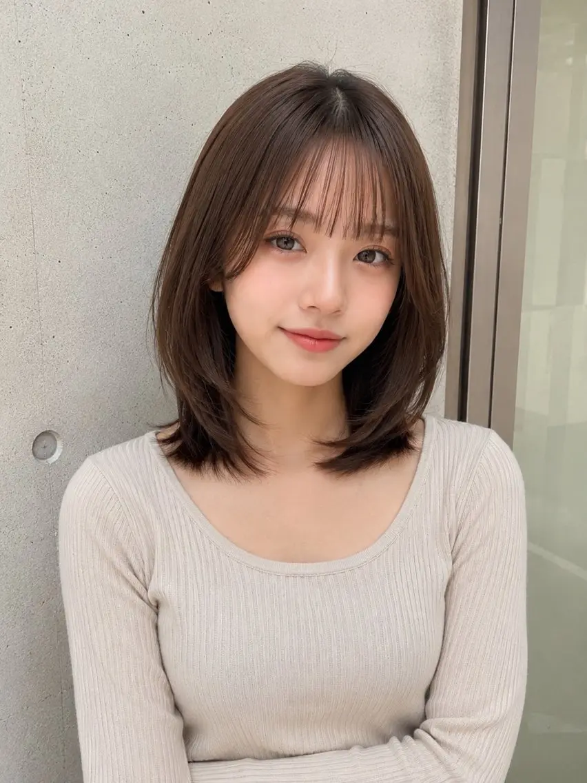 ミディアム 莉世 /大阪梅田のヘアスタイル
