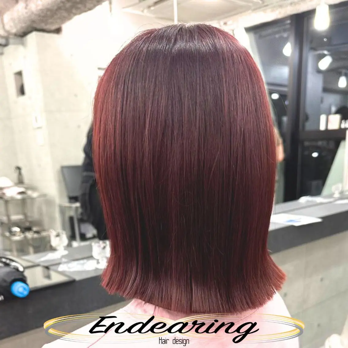 カラー ブリーチ 透明感カラー ピンクカラー ボブ ヘアカラー Endearing 銀座/YOKOのヘアスタイル
