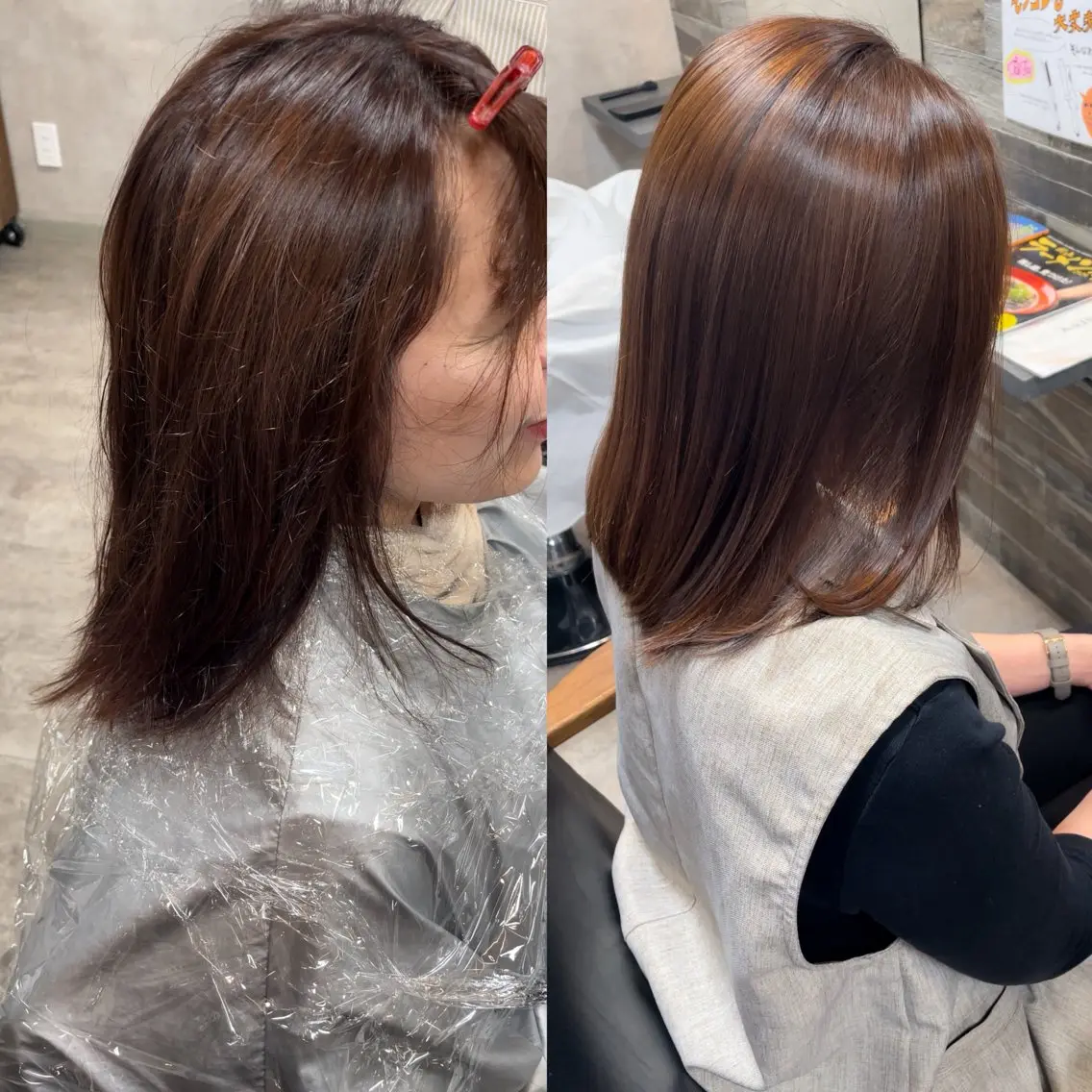 カット 縮毛矯正 トリートメント RIENS aura / ayu ♡のヘアスタイル