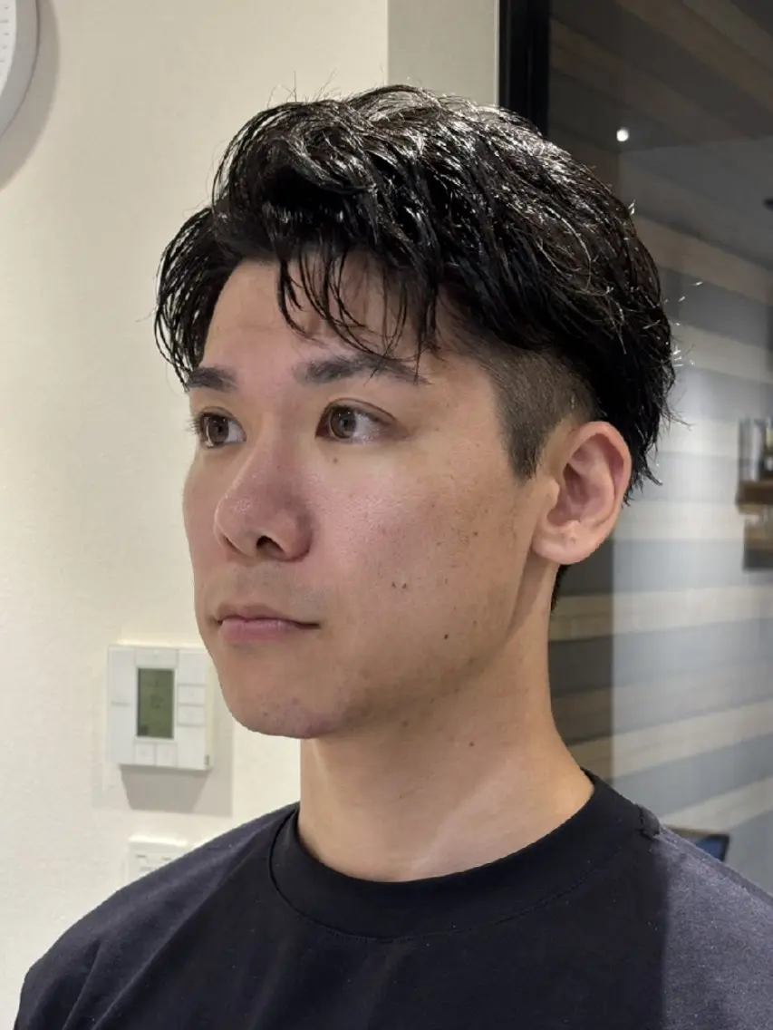 ショート カット パーマ メンズ特化 孝介のヘアスタイル
