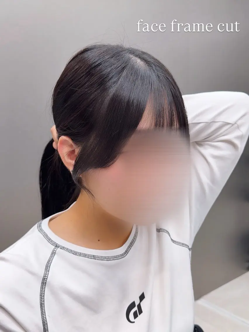 ロング カラー 顔周りカット 小顔カット カット ヘアカラー 💜ひな💜韓国レイ ヤー/透明感/美髪のヘアスタイル