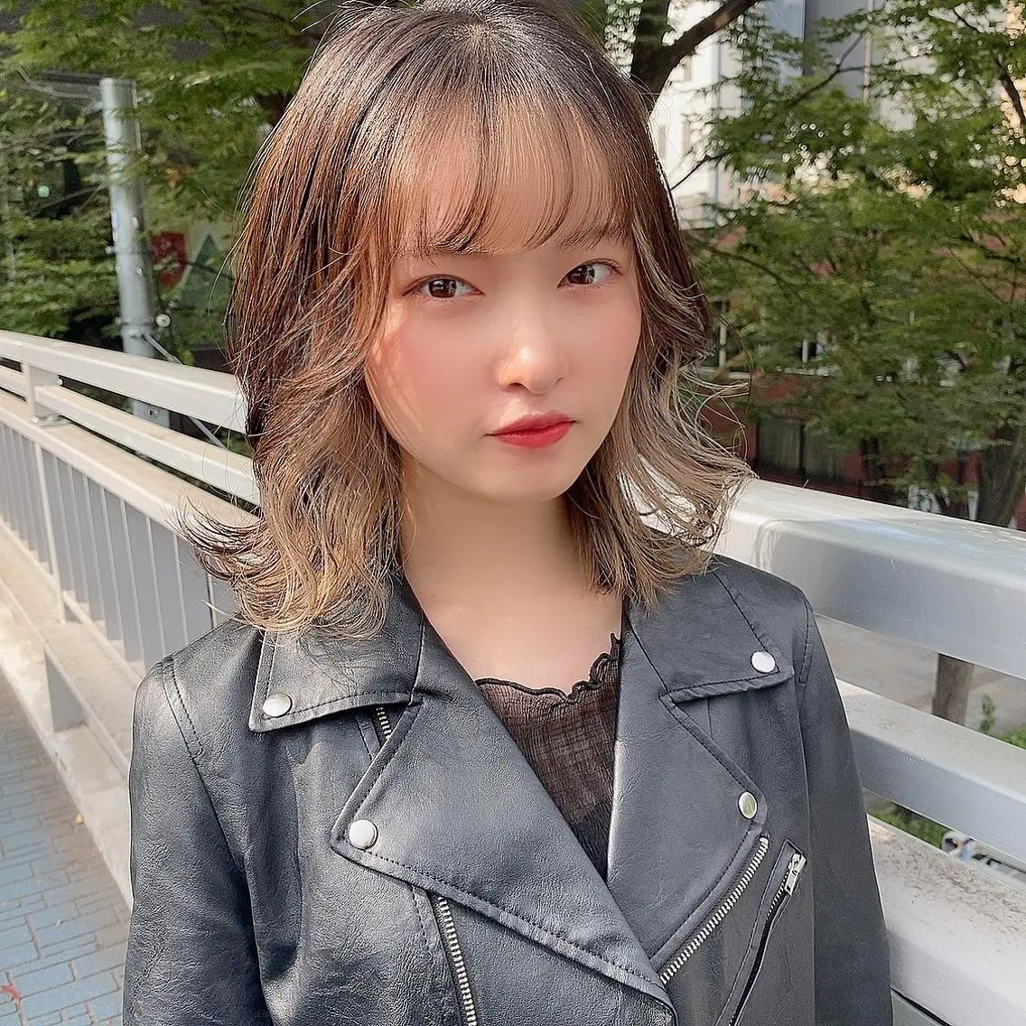 セミロング カラー TELA HAIR 石岡♡aikaのヘアスタイル