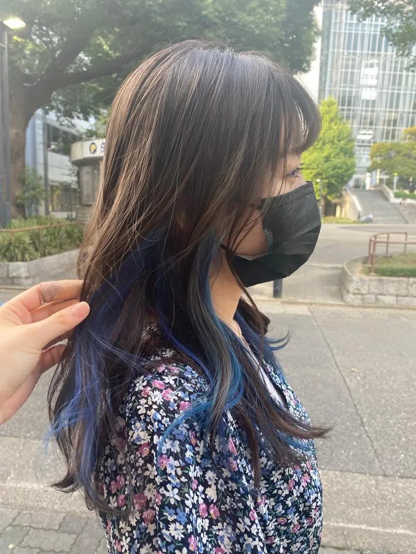 【🦋さりげないお洒落女子へ🦋】イヤリングカラー(髪質改善カラー)+Aujua最高級トリートメント💎✨️の写真