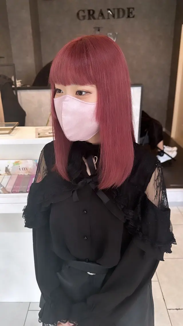 セミロング カラー ヘアカラー 山口 航輝のヘアスタイル