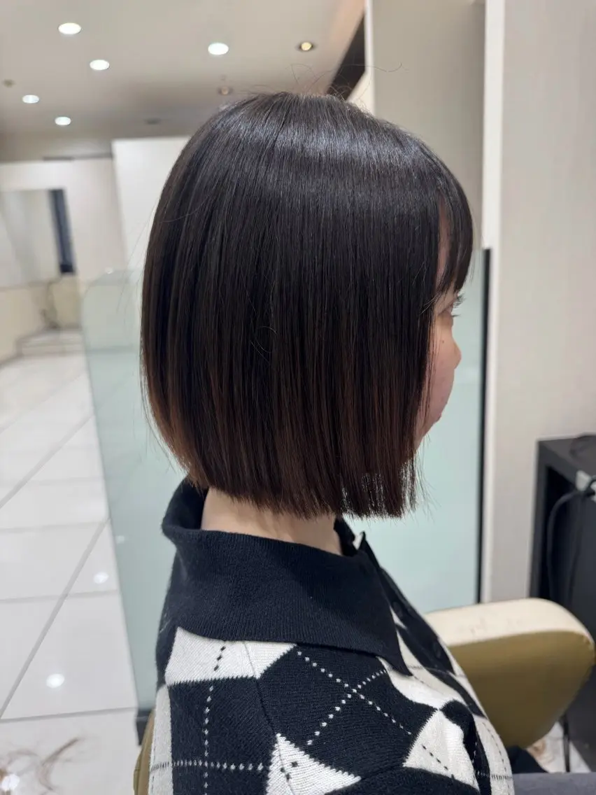 ミディアム カラー グラデーションカラー ボブ 福井 皓貴のヘアスタイル