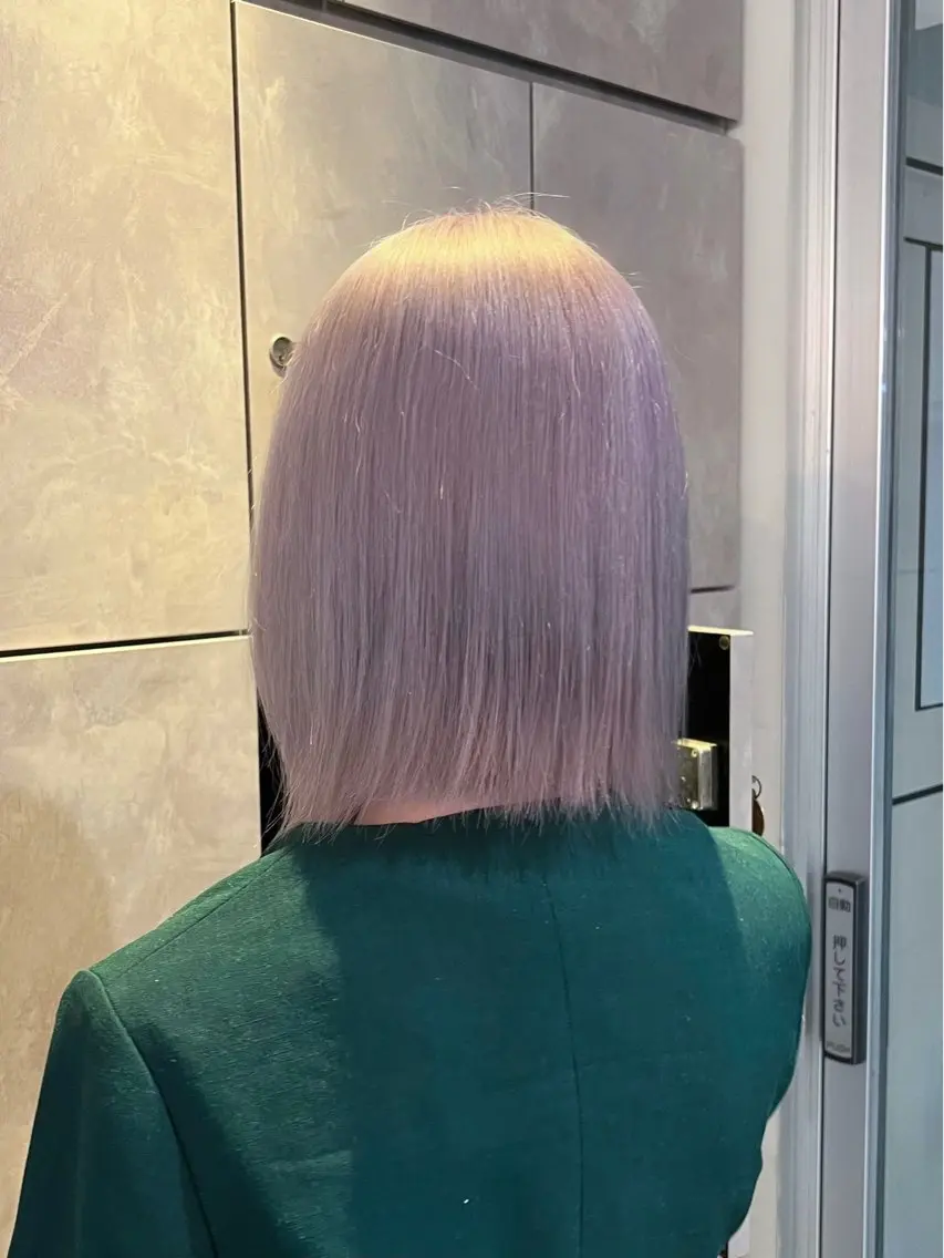 ミディアム カラー 🎀ハイトーン・艶 カラー HANA🎀のヘアスタイル