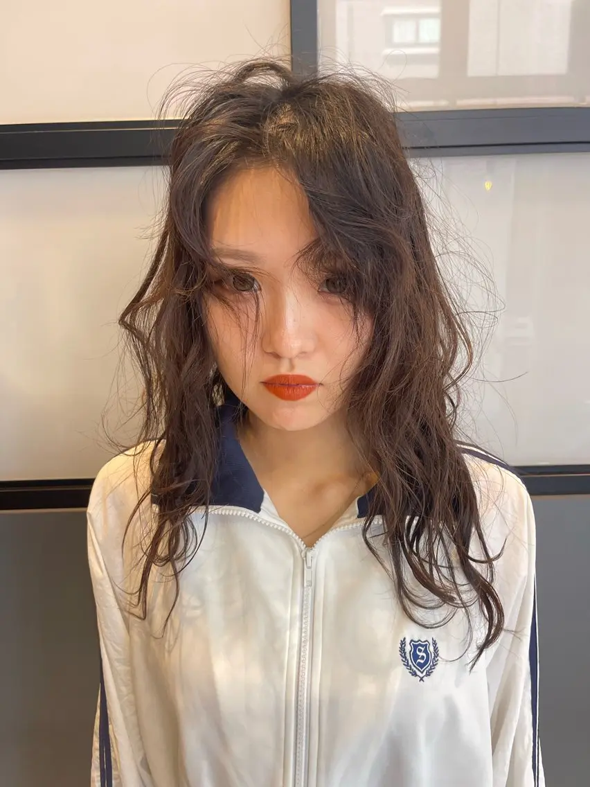 ミディアム パーマ ミディアムパーマ カット パーマ 石原圭悟 /ショート/艶カラーのヘアスタイル