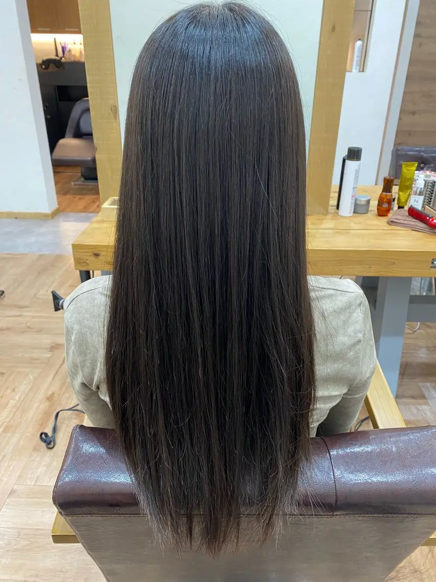 ロング 縮毛矯正 トリートメント little/頭身浴 /カヤノケイスケのヘアスタイル