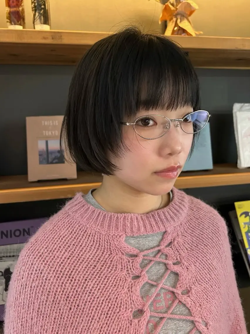 ショート 顔周りカット レイヤーカット ショートヘア Mori Aimiのヘアスタイル