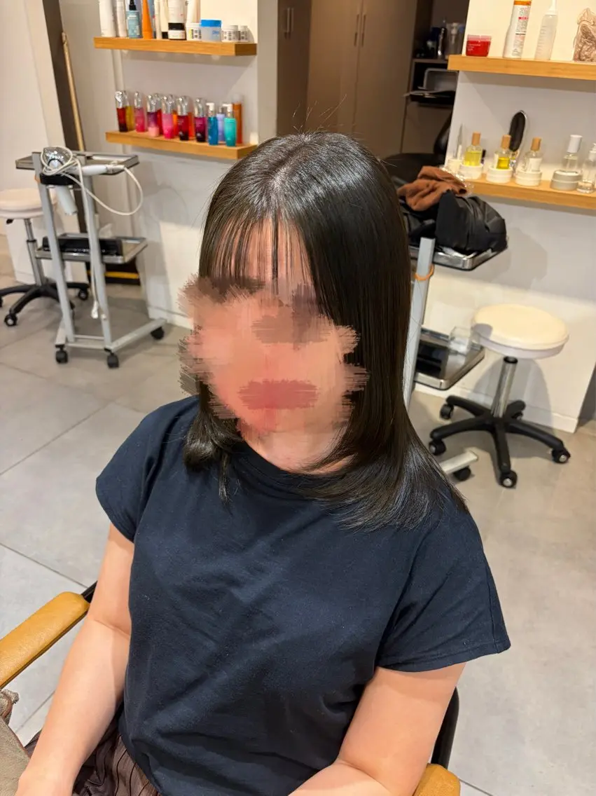 ミディアム カラー ベージュカラー オリーブベージュ 上大岡/カラーモデル nanoka🐈‍⬛のヘアスタイル