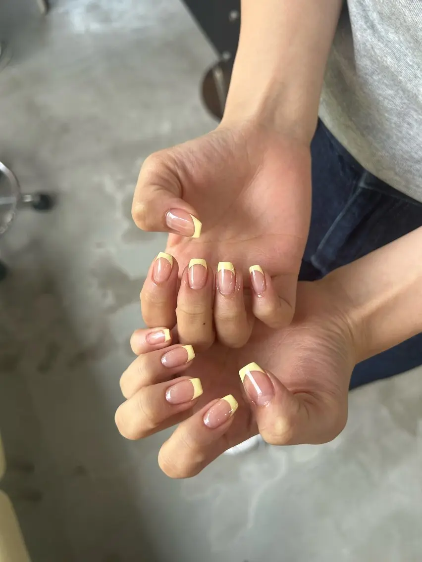 🌙フレンチ(オフなし)5500円⚠︎クリアベースの写真
