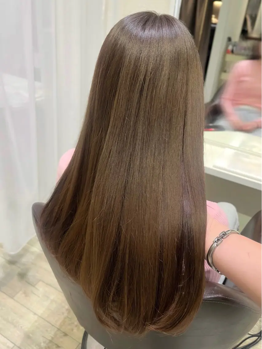 ロング カラー カット ヘアカラー トリートメント 福本 梓のヘアスタイル