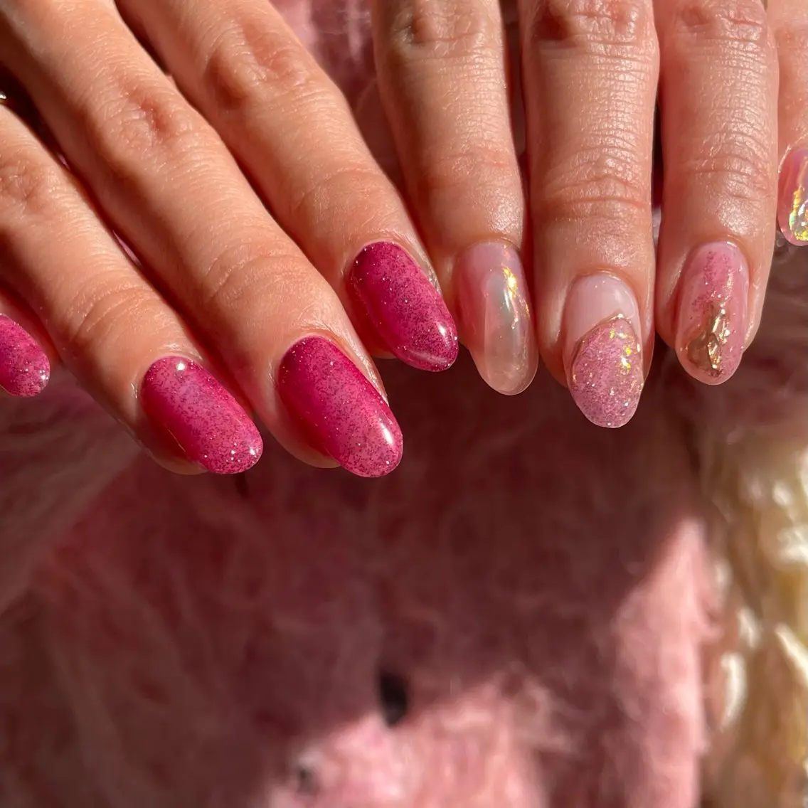 ネイル ニュアンスネイル オフィスネイル ワンカラーネイル ピンク Colorer'me クロレミーのネイルデザイン