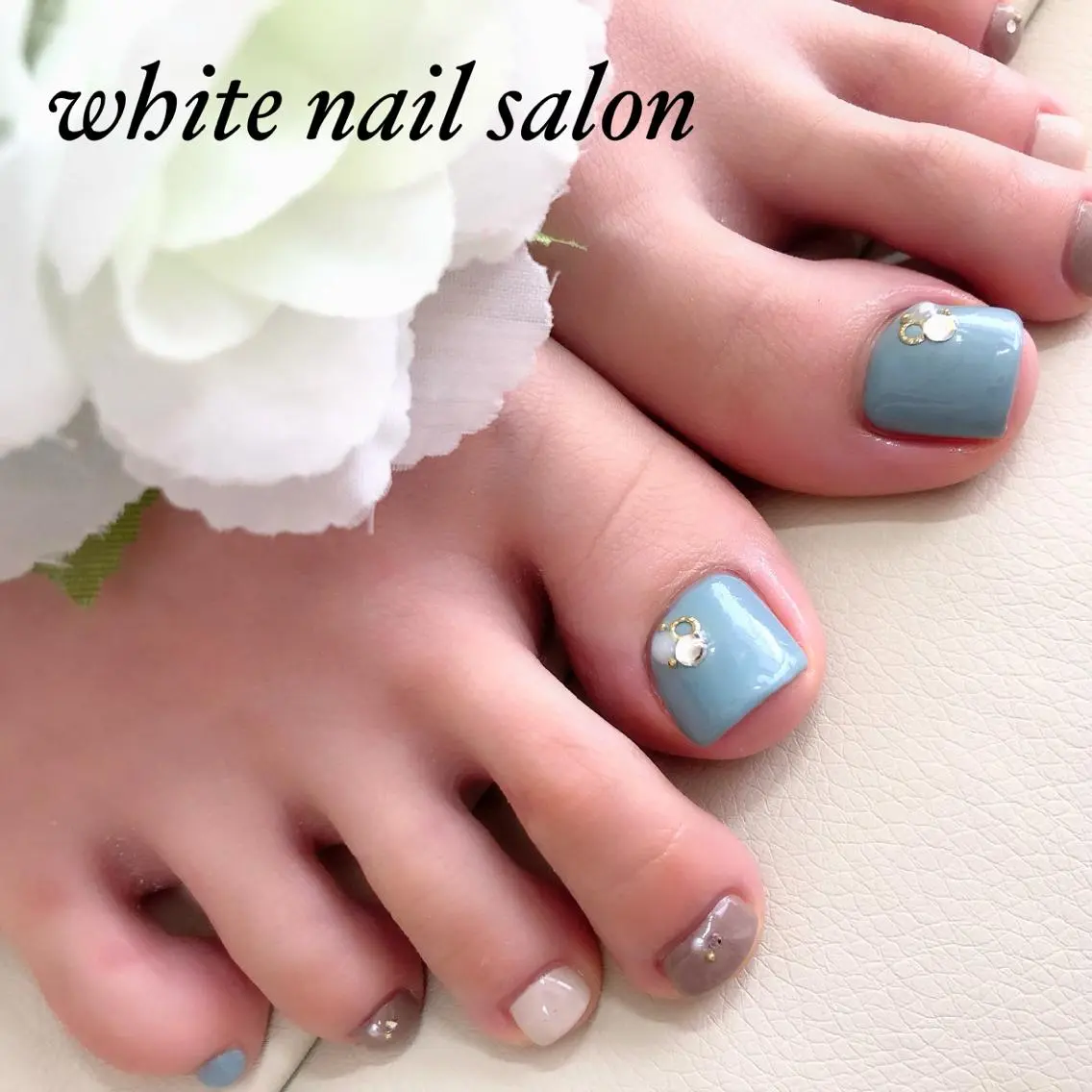 ネイル アートネイル フレンチネイル ジェルネイル ハードジェル 持ち込み ハンドネイル white nail salonのネイルデザイン