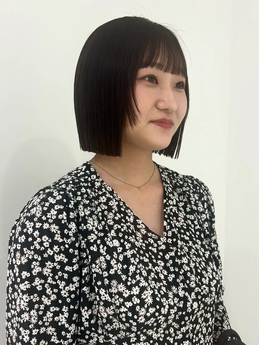 ショート 👔ボブ﹨髪質改善 ストレート🩳ももかのヘアスタイル