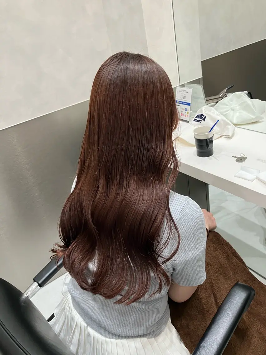 カラー カット ヘアカラー トリートメント 💖ブリーチなし透明 感💖ASAHIのヘアスタイル