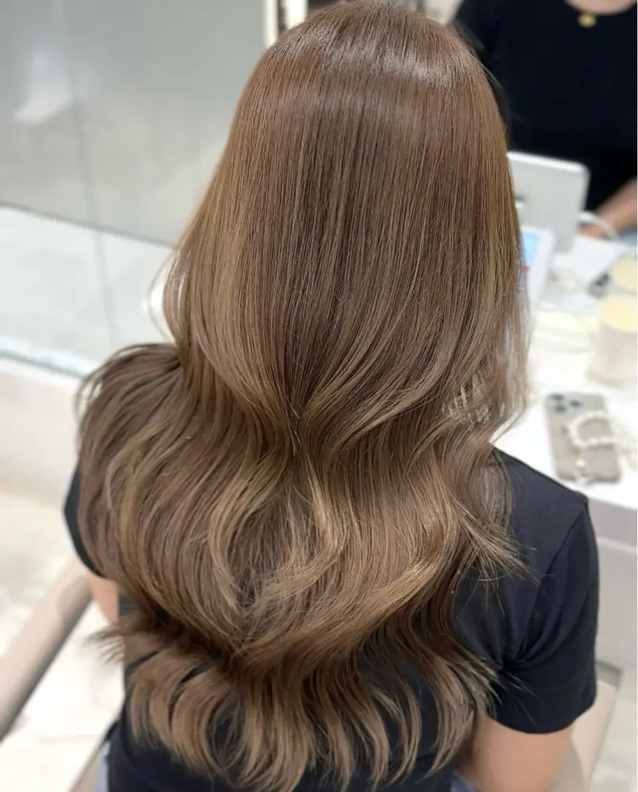 ロング カット ヘアカラー トリートメント ダブルカラー髪質改善 /Annaのヘアスタイル