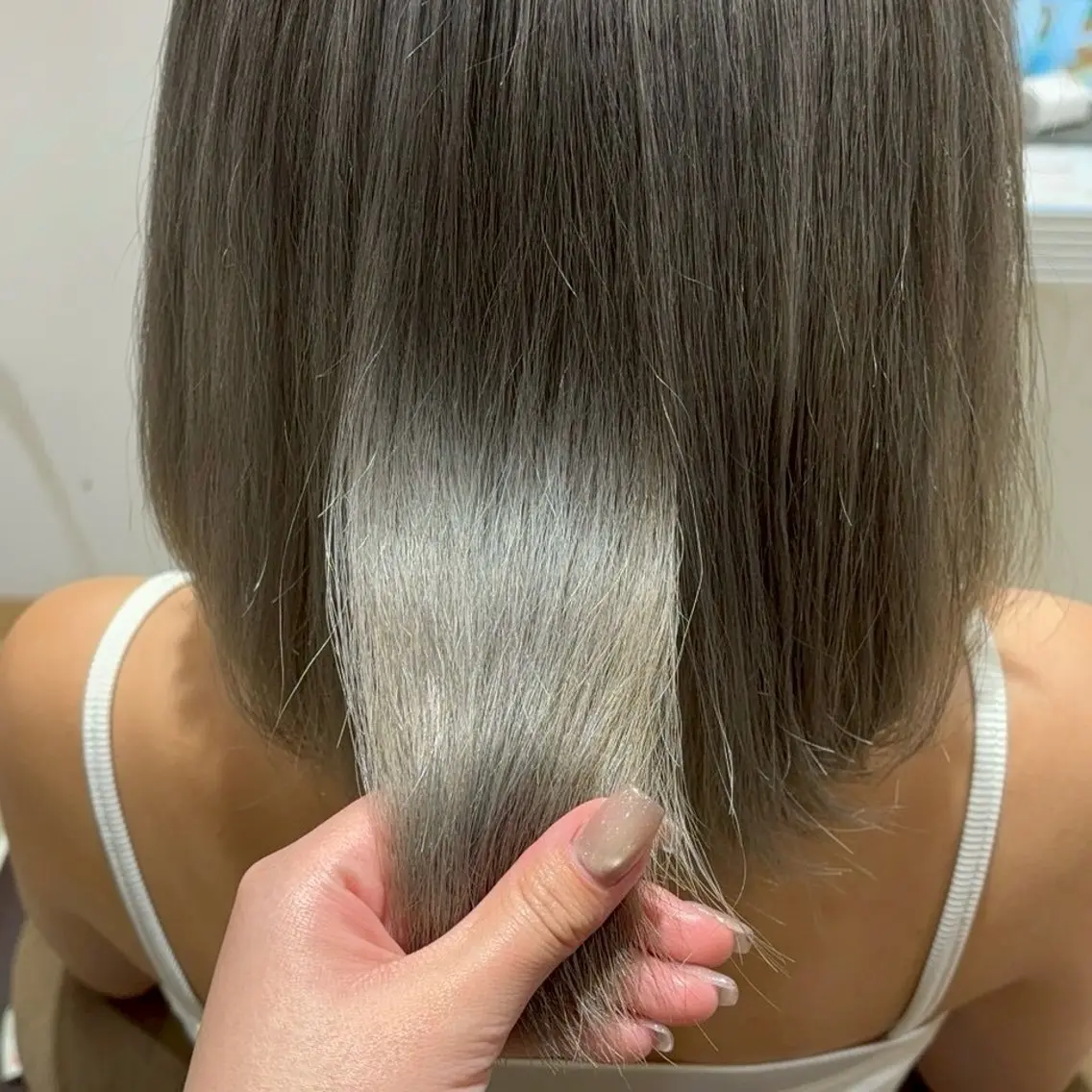 カラー 艶カラー🌟 ブリーチ/紅芭✨のヘアスタイル