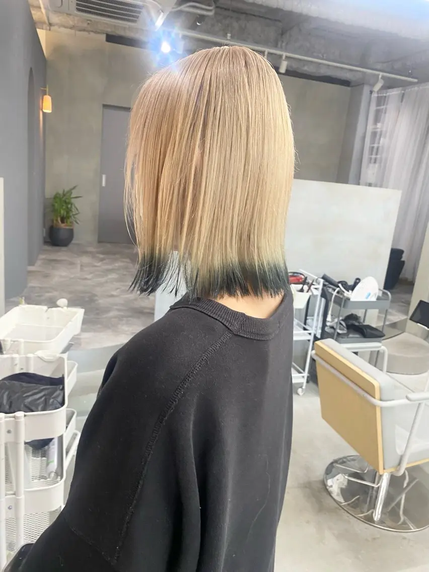 ショート カラー ヘアカラー 前橋 姫奈のヘアスタイル