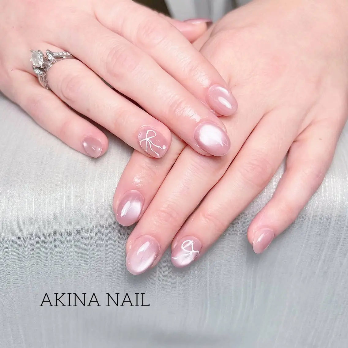 セミロング 韓国風ヘア ハンドネイル ハンドケア Akina Nail 亀戸のネイルデザイン