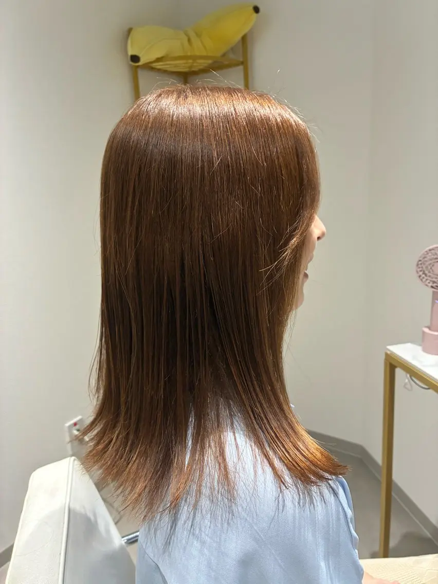 ミディアム ボブレイヤー ミディアムパーマ ボブ ハイライト 髪質改善 カット ヘアカラー トリートメント 髪質改善/縮毛矯正/ 美髪/個室/ハラのヘアスタイル