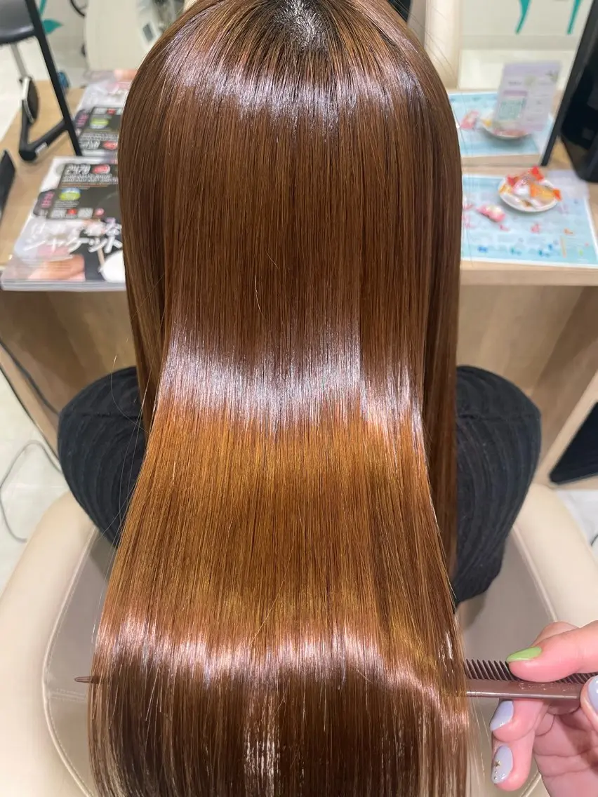 ロング 髪質改善 トリートメント トリートメント 野田 カレンのヘアスタイル