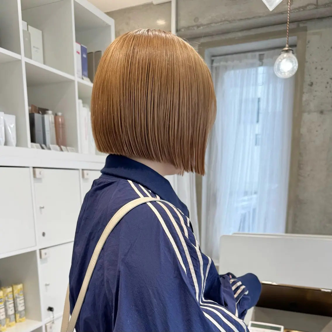 ショート 切りっぱなしボブ ボブ カット ヘアカラー トリートメント 会田有紀 /切りっぱなしボブのヘアスタイル