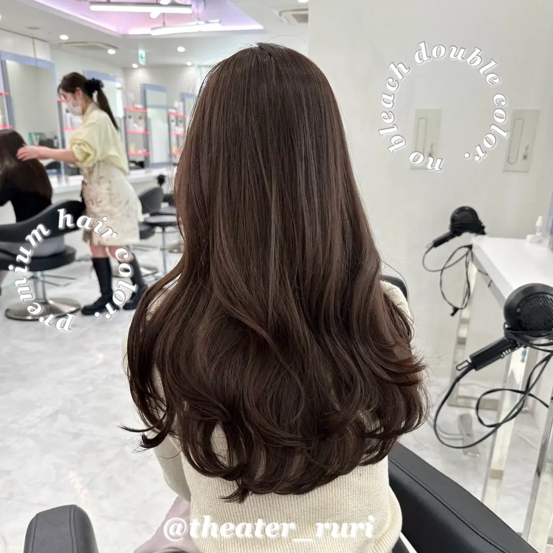 ロング カラー ふわっと抜け感🫧 ブラウンベージュ🤎のヘアスタイル