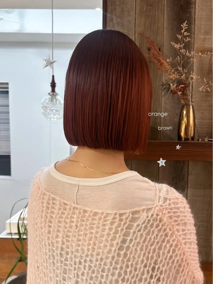 ショート カラー カット ヘアカラー トリートメント 暖色カラー/レイヤー 🌙 オノユリカのヘアスタイル