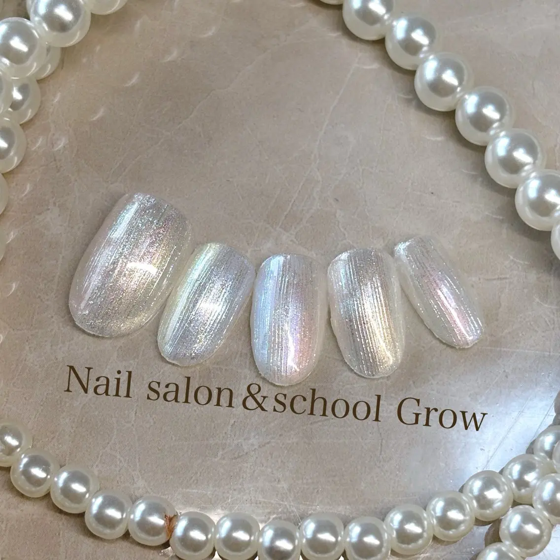 ネイル アートネイル キラキラネイル ミラーネイル シンプルネイル ハンドネイル Nail&eye Grow 武蔵藤沢店のネイルデザイン