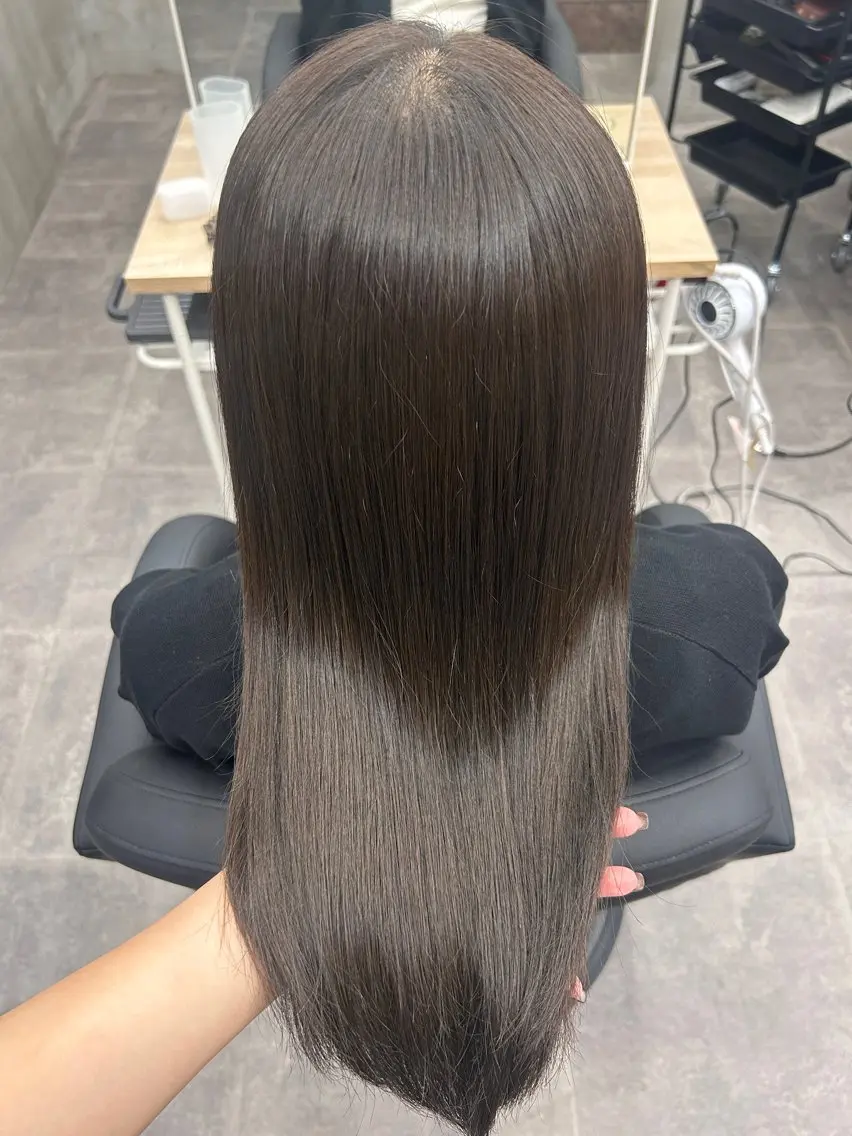 【透明感カラー🌸】ワンカラー+カット+クイックトリーの写真