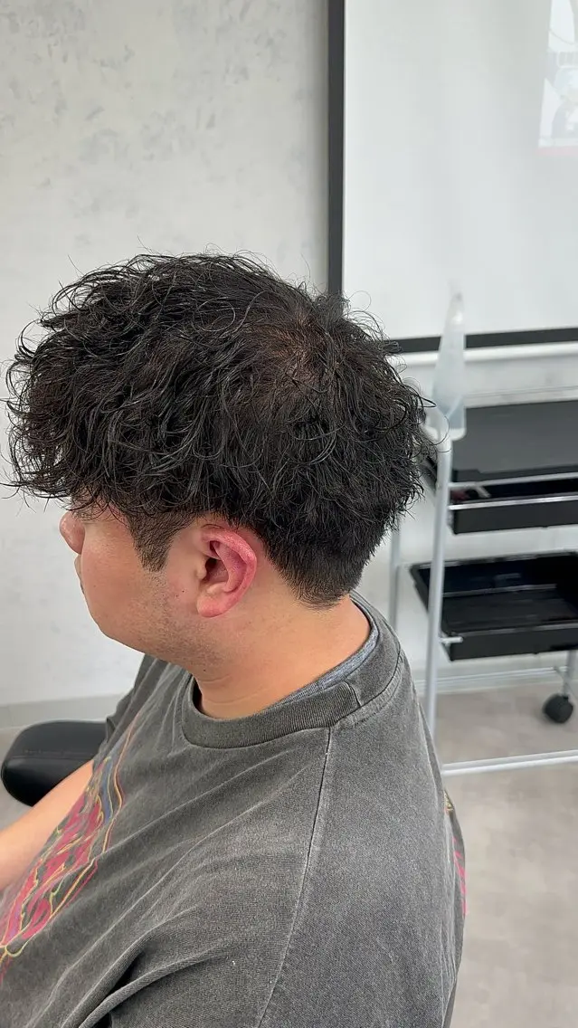 ショート カット パーマ 高橋 昂大のヘアスタイル