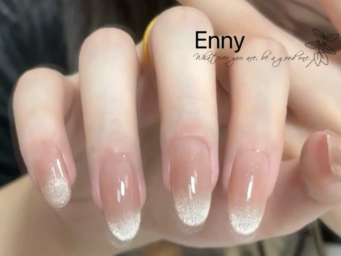 ネイル チークネイル 長さ出し フットネイル フレンチネイル ジェルネイル ハンドネイル Enny nail salonのネイルデザイン