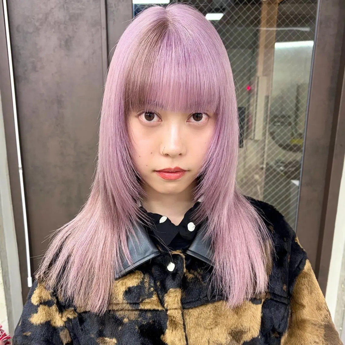 セミロング カラー ヘアアレンジ カット TAKUMAブリーチ /デザインカラーのヘアスタイル