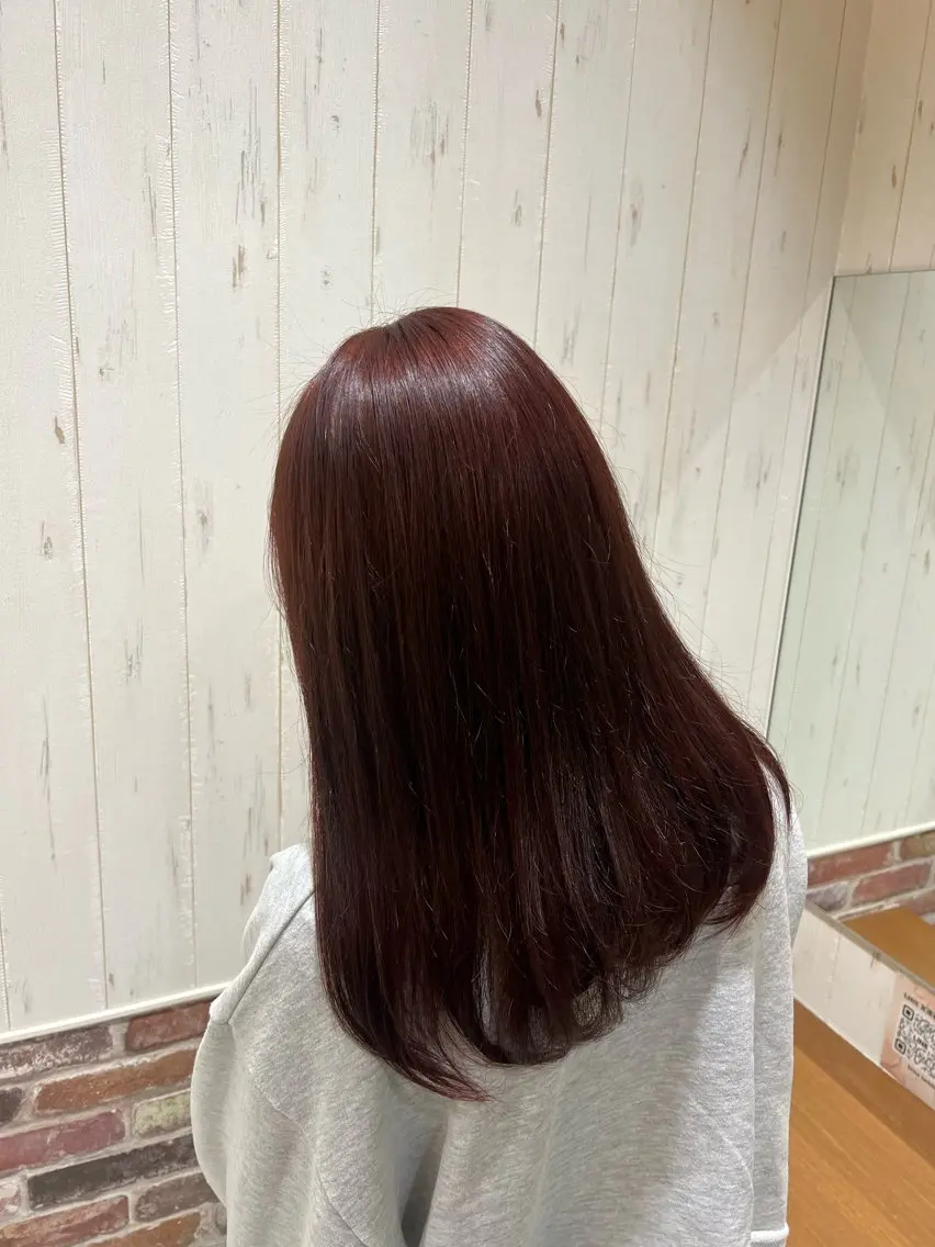 ✨艶髪カラー✨カット+透明感カラー+高濃度集中補修TRの写真