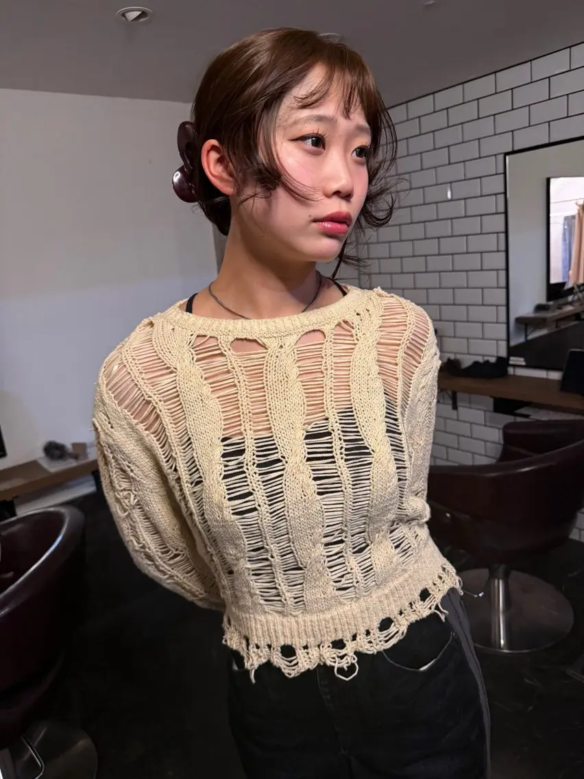 カラー ヘアカラー トリートメント ヘッドスパ ヘアセット beige/ 海碧のヘアスタイル