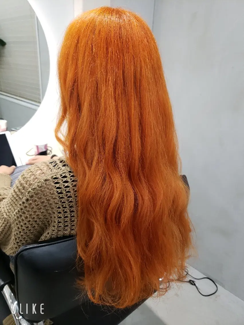 ロング ヘアカラー トリートメント 透明感カラー×髪質改 善✨️町田築✨️のヘアスタイル