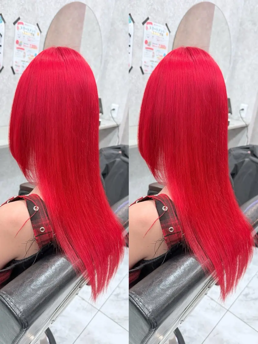 ロング カラー 🌺ハイトーン🌺 矢葺 なぎさ🌺🌺のヘアスタイル