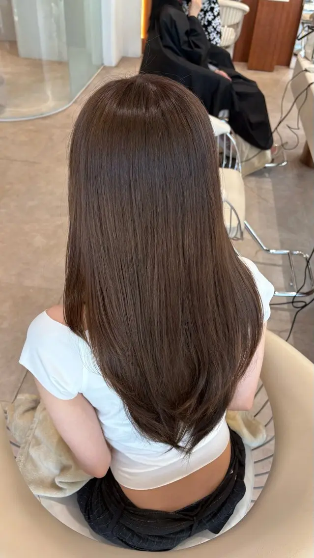 ロング カラー カット ヘアカラー トリートメント 透明感カラー 渋谷美容師みひろのヘアスタイル