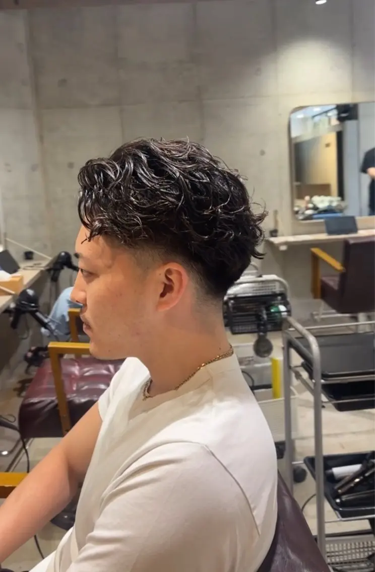 ショート カット パーマ EIGHT 上野店 浦 凜成のヘアスタイル