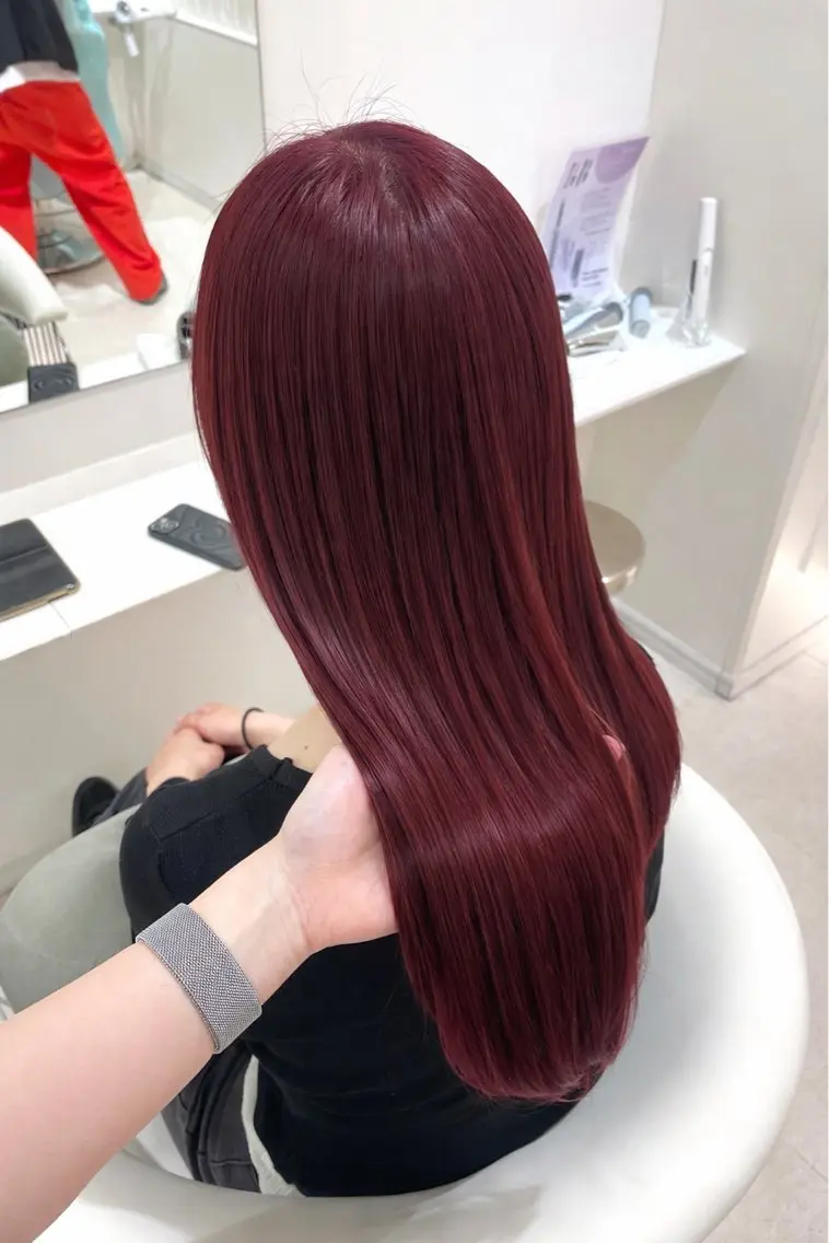 ロング カラー ヘアカラー ParveMix 🩶🫧入江 香名のヘアスタイル