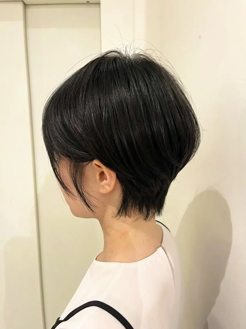 ショート トリートメント 艶髪 藤原まいこのヘアスタイル