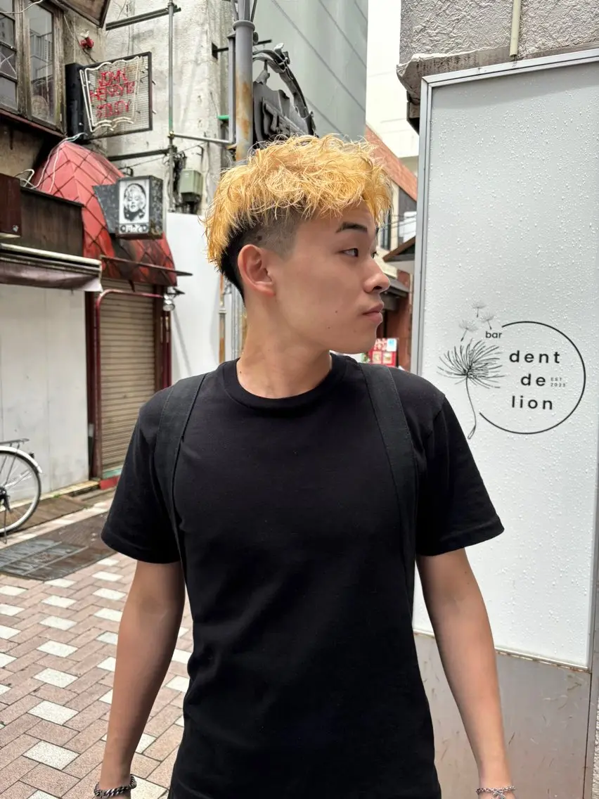 ショート パーマ メンズ カット パーマ men's/perm colorDaijuのヘアスタイル