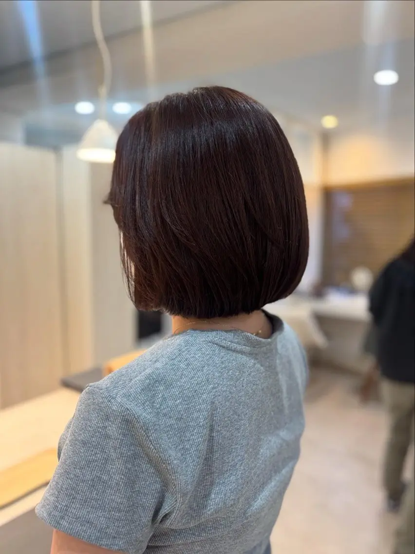 ショート カラー カット トリートメント 韓国風⭐️くびれヘア 🍀高津かえでのヘアスタイル