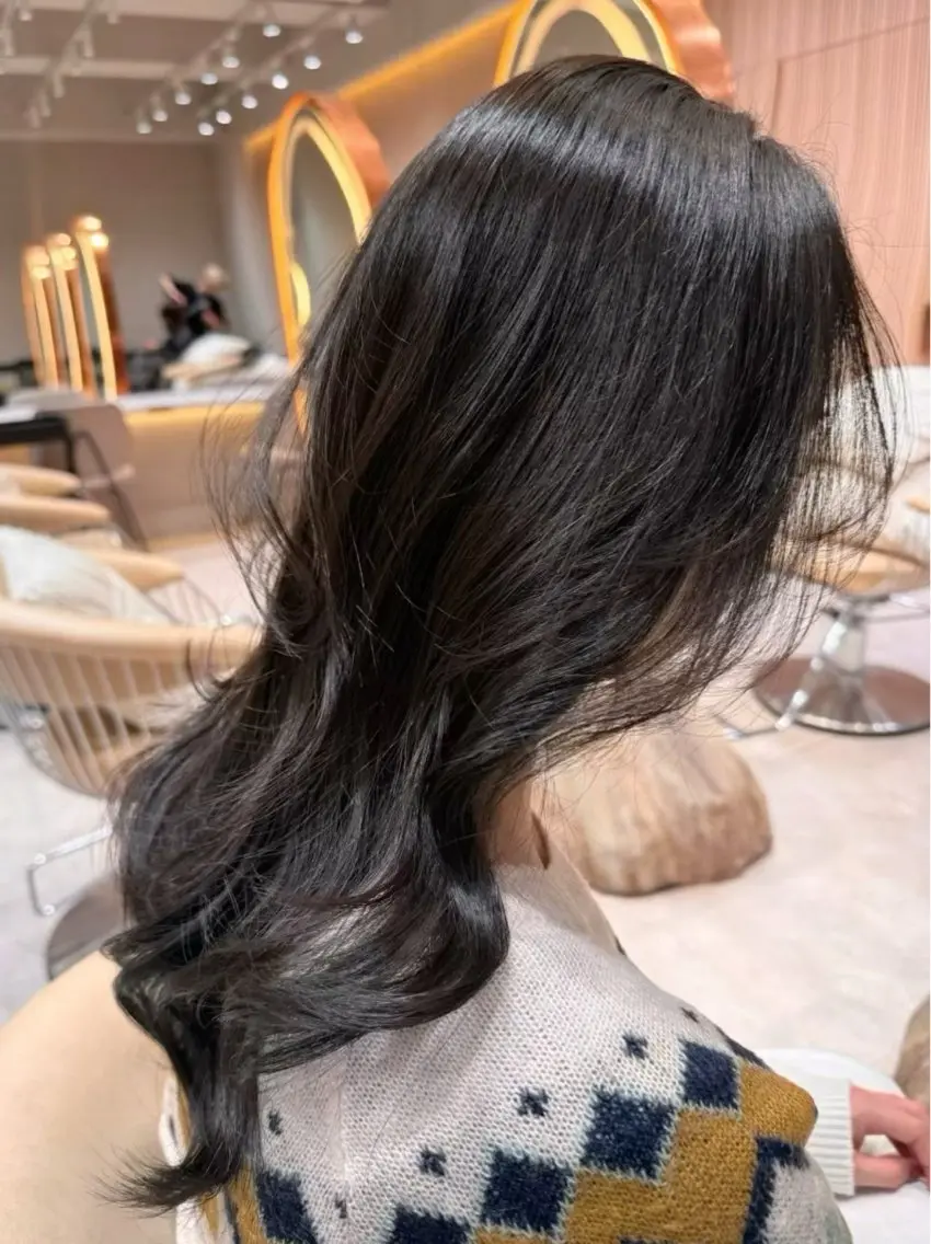 カラー ヘアカラー トリートメント ❤️縮毛矯正❤️ 髪質改善❤️平野実花のヘアスタイル